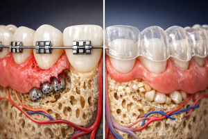 اثرات بلندمدت ارتودنسی پیشرفته بر سلامت پریودنتال و تحلیل استخوان در اکلوژنهای ثابت و متحرک